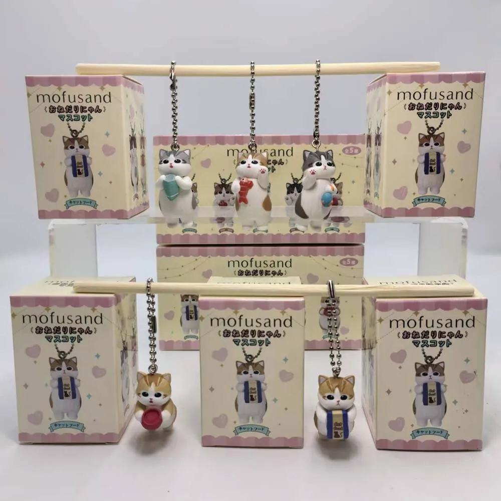 Action Figure Stand - Gantungan Kunci Kucing Mofusand Kawaii Blind