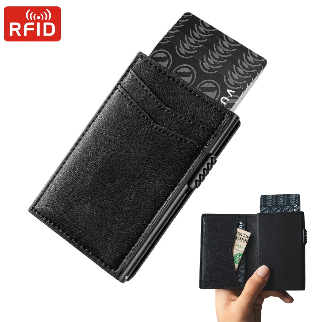 Card Top Loader - Dompet Minimalis Pria Mewah, Tempat Kartu