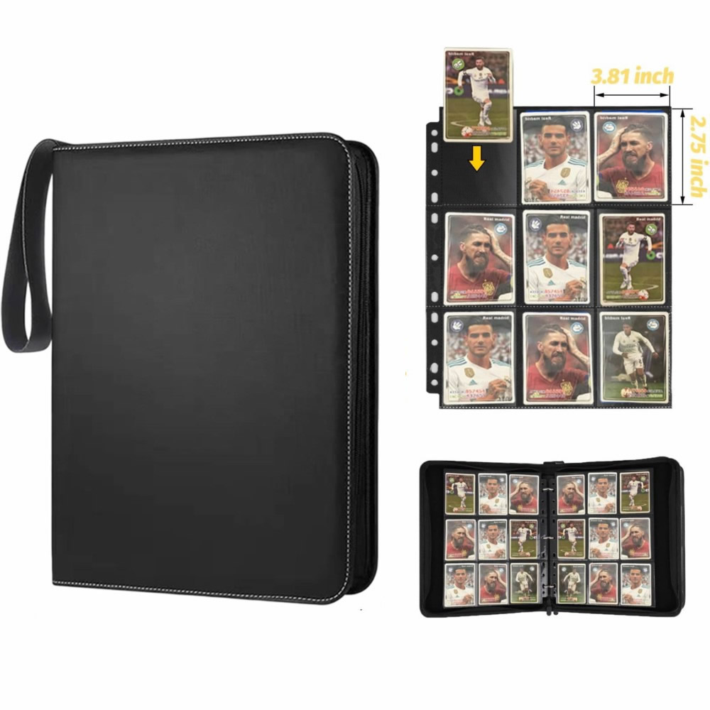 Trading Card Binder - Binder Kartu 9 Kantong Sisi Ganda,