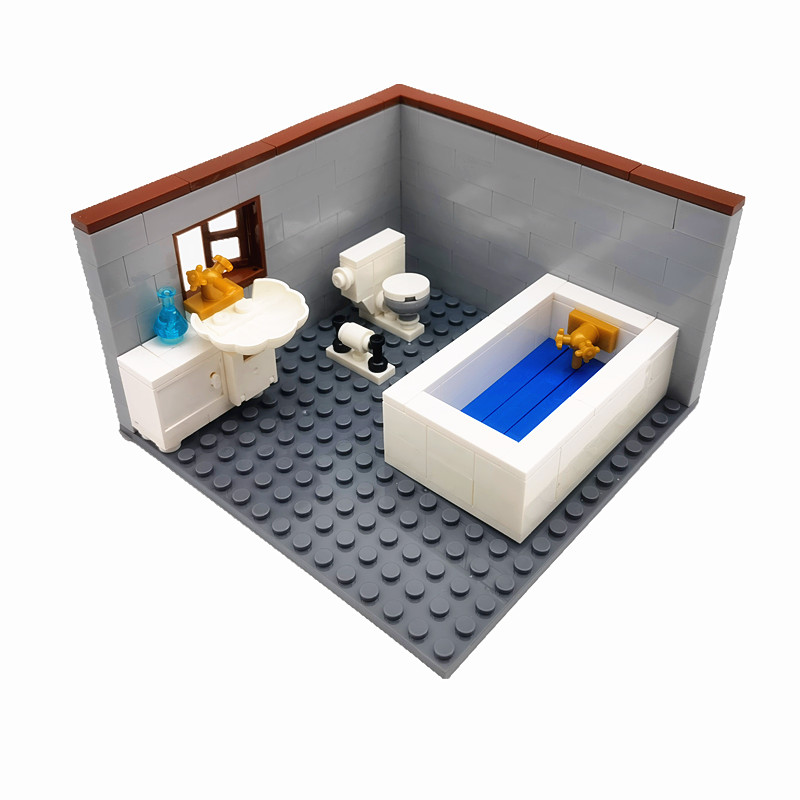 Lego Set City - Furnitur Rumah Blok Kota Klasik Yang
