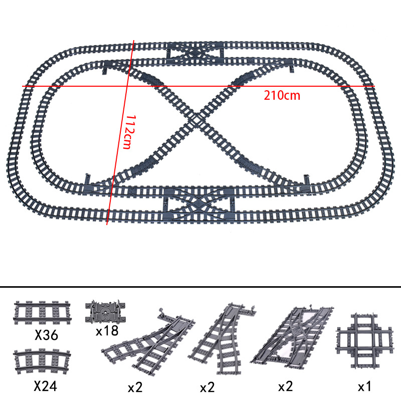 Rel Kereta Kota Baru 7896 7996 - Lego Set City ulasan dan harga
