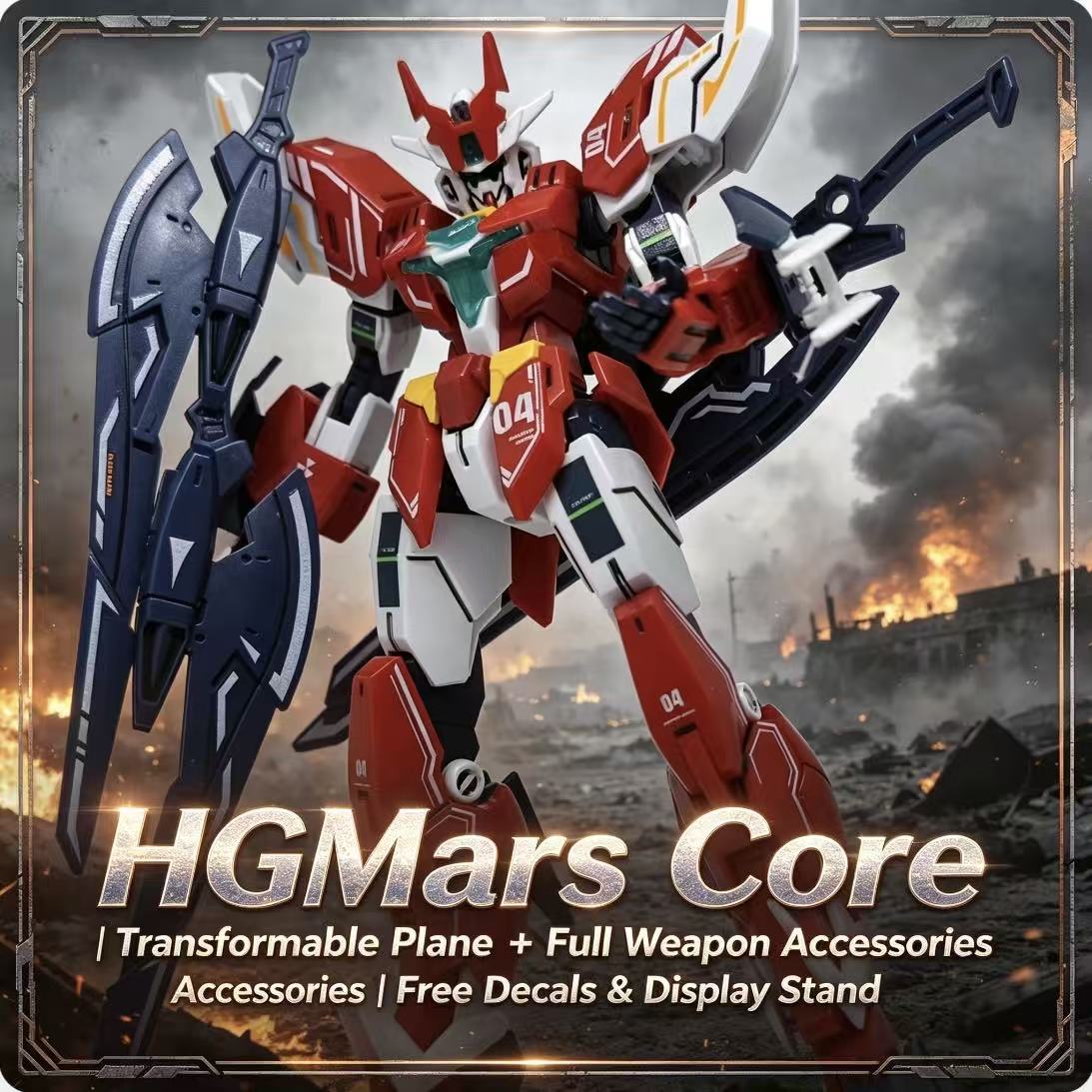 008A HG 1/144 Mars Core Warrio - Bandai Model Gundam Hg ulasan dan harga